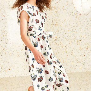 Ulla Johnson white floral jumpsuit sz 4